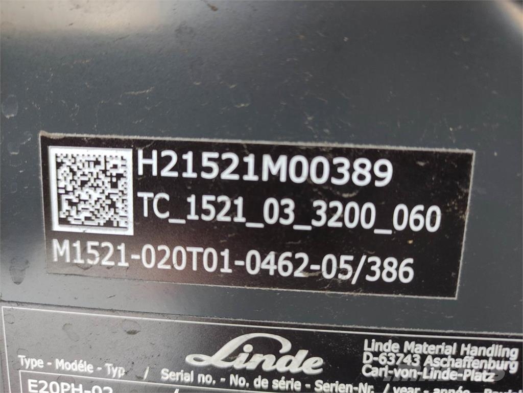 Linde E20PH-02-EVO-386 电动叉车