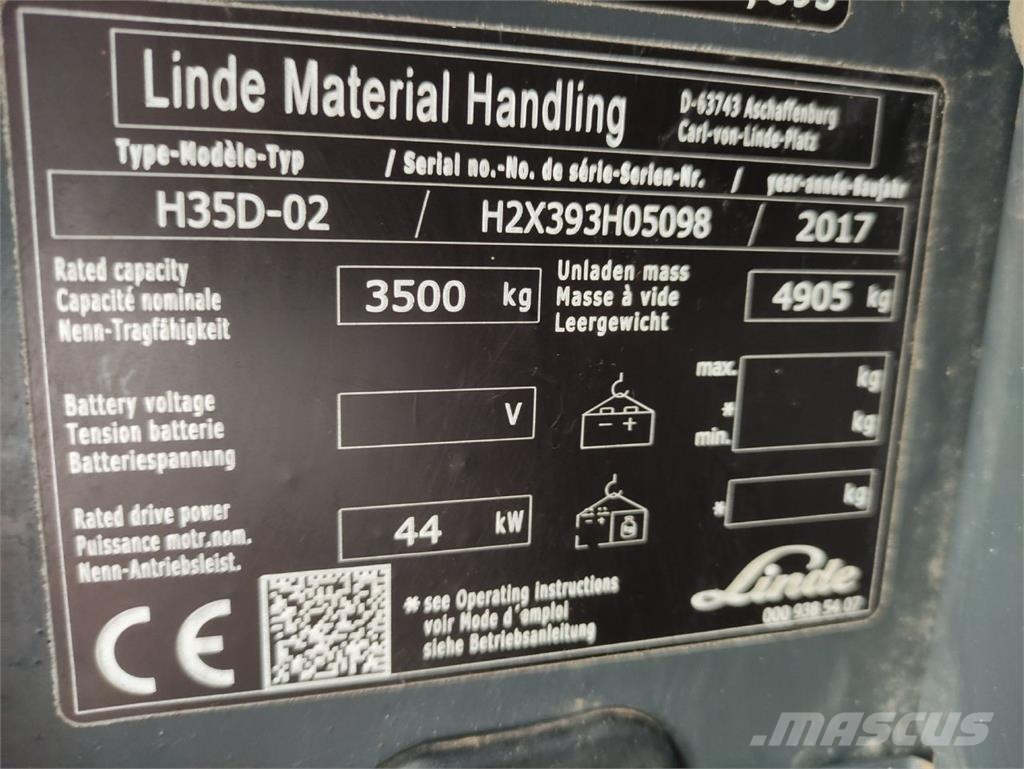 Linde H35D-02/393 Sähkötrukit