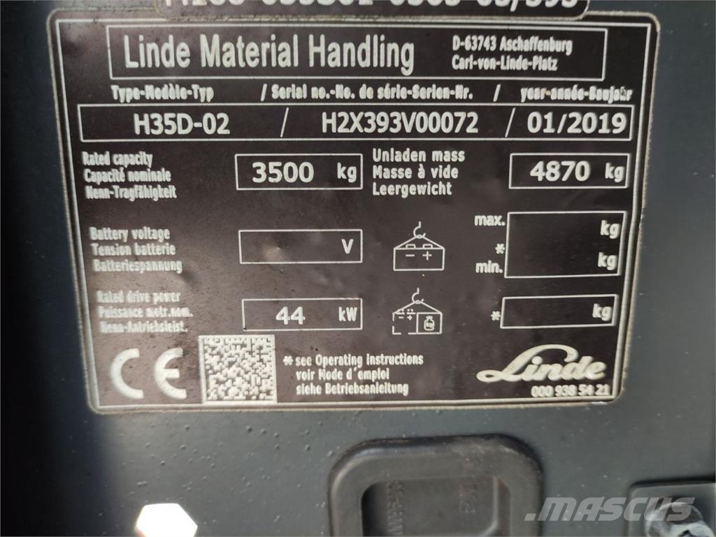 Linde H35D-02/393 EVO (UVV, KDD, Lack NEU) Dieseltrukit
