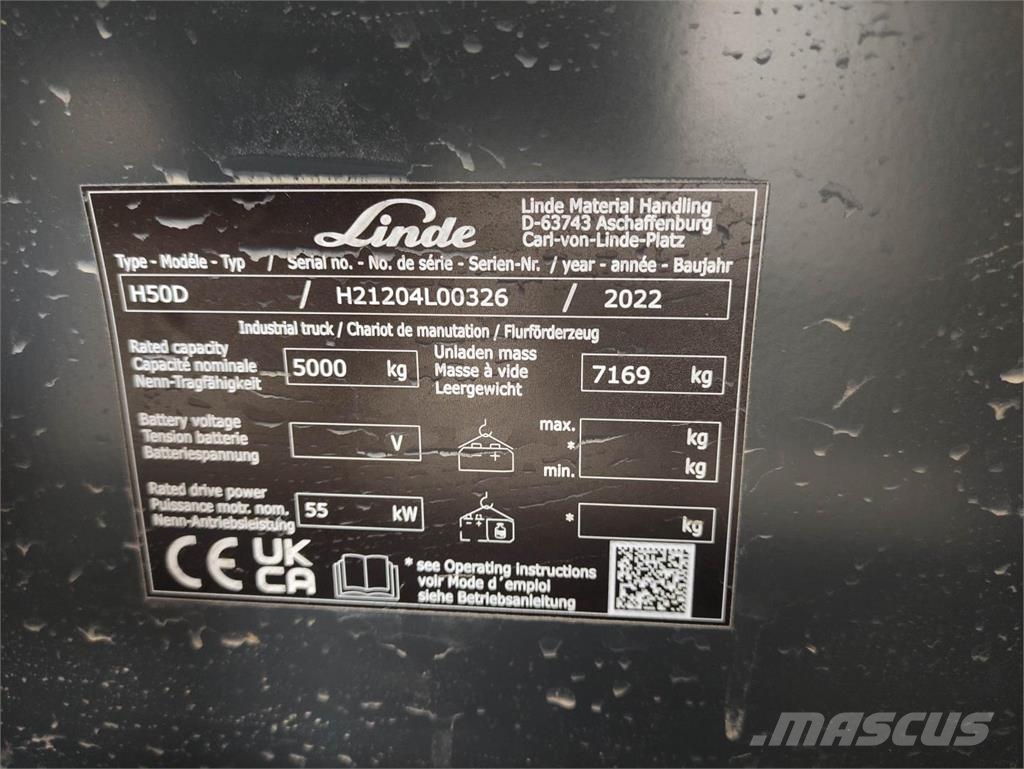 Linde H50D-1204 شاحنات الديزل