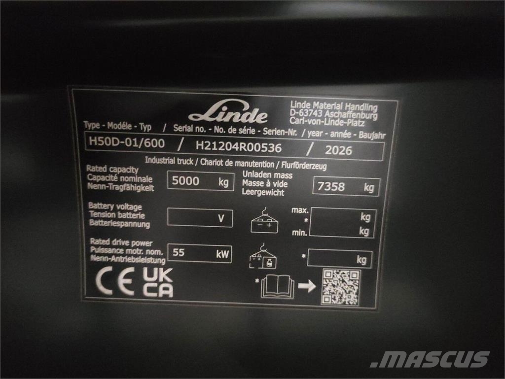Linde H50D-600-1204 **NEU** شاحنات الديزل