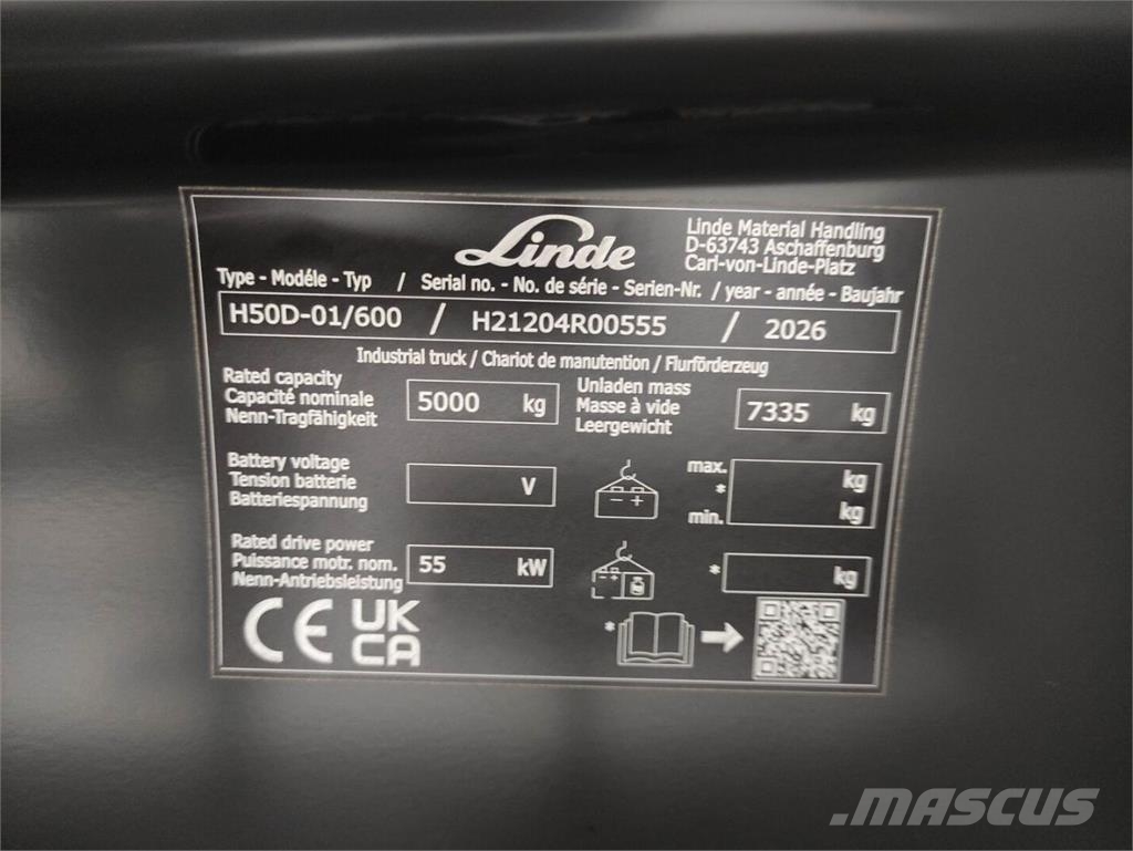 Linde H50D-600-1204 **NEU** Diesel forklifts