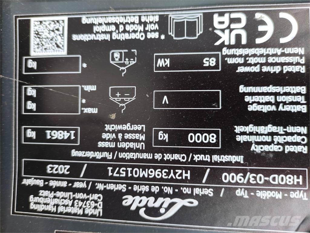 Linde H80D-03/900-396/EVO Diesel forklifts