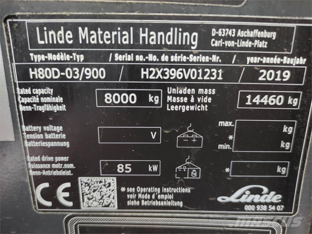Linde H80D-03/900-EVO 柴油卡車