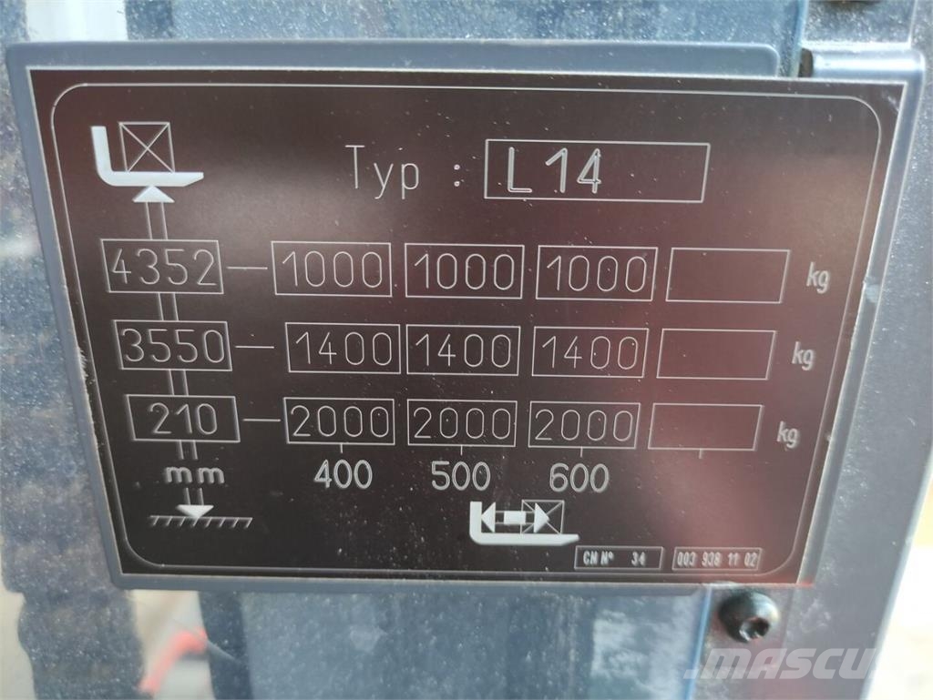 Linde L14i / 1173 Ručni električni viljuškar
