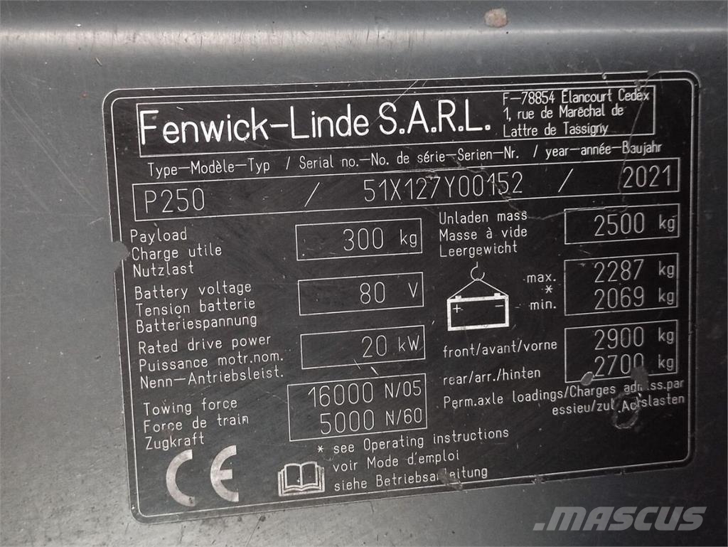 Linde P250 Vilcējs