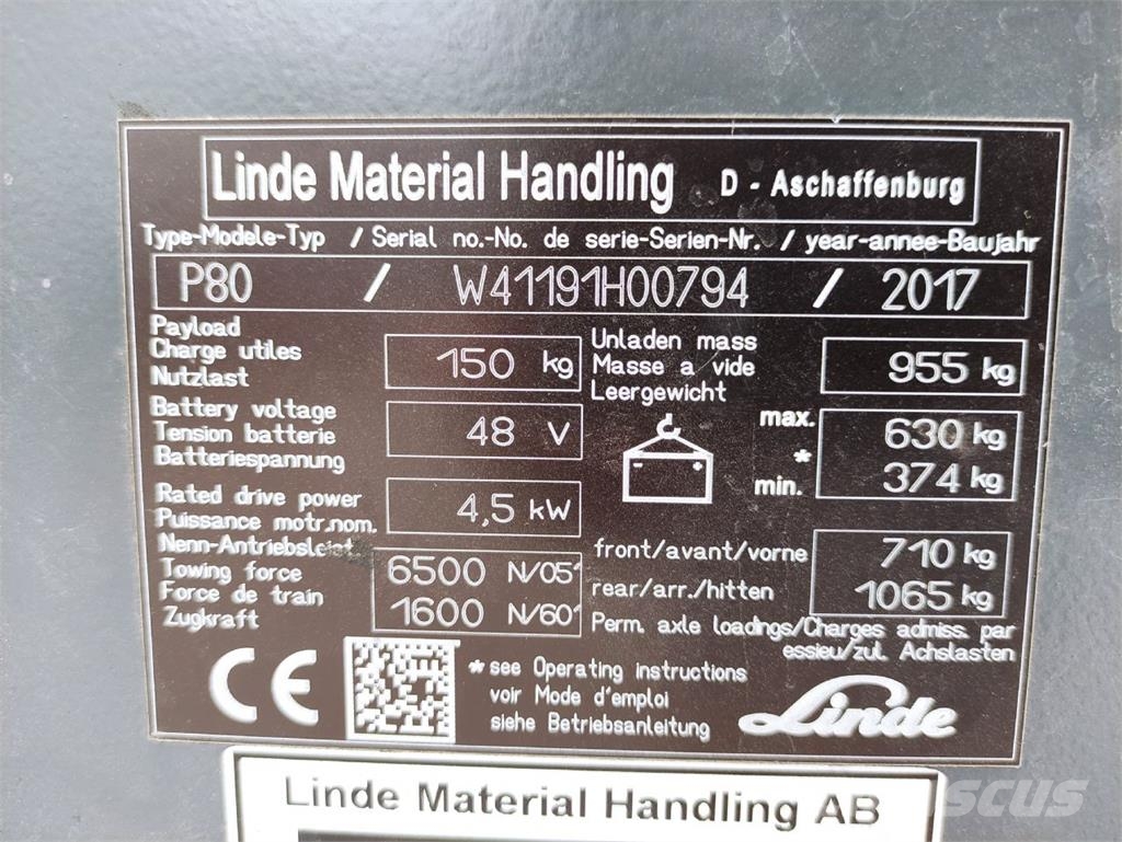 Linde P80 Vučna vozila