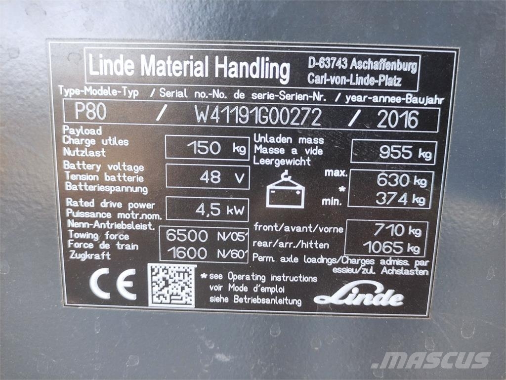 Linde P80-1191 Çekiciler