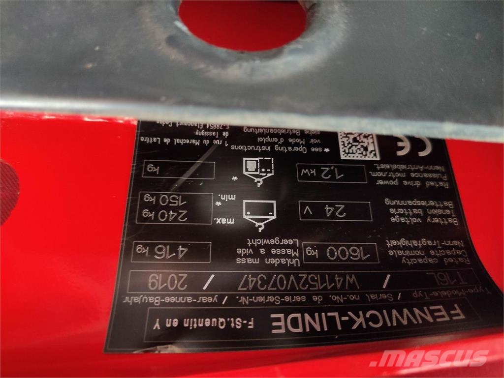Linde T16L-1152 Χειροκίνητο περονοφόρο ανυψωτικό