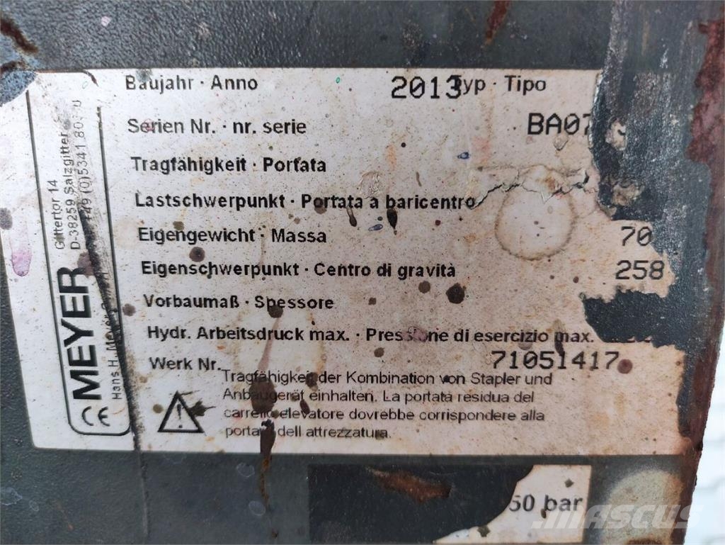 Meyer KG35H6B (360° endlos + Seitenschieber) شوكات