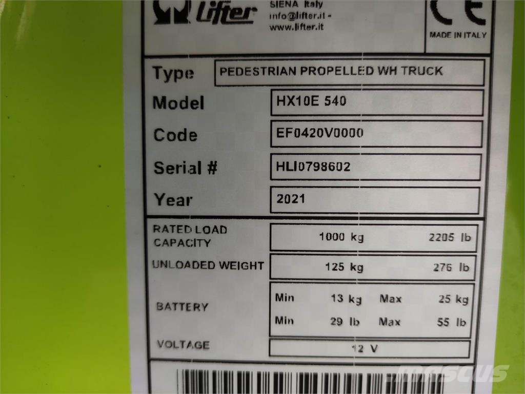 Pramac HX10E 540 Forklift trucks - others