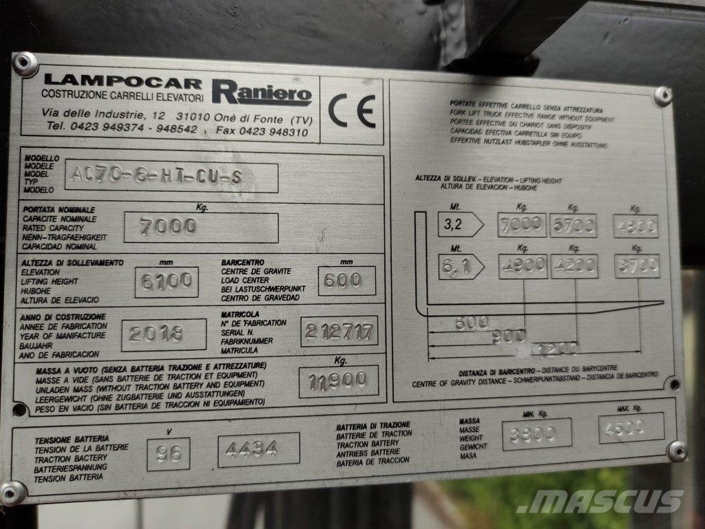 Raniero AC70-6-HT-CU-S Sähkötrukit