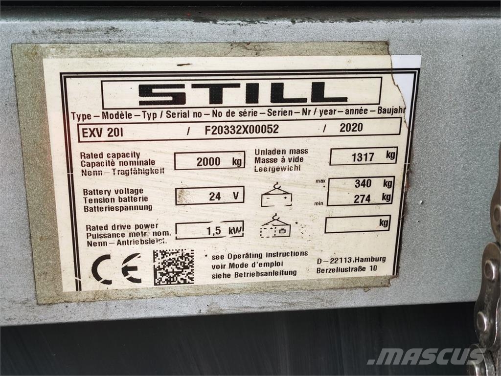 Still EXV 20i (Lack NEU) Ручний візок