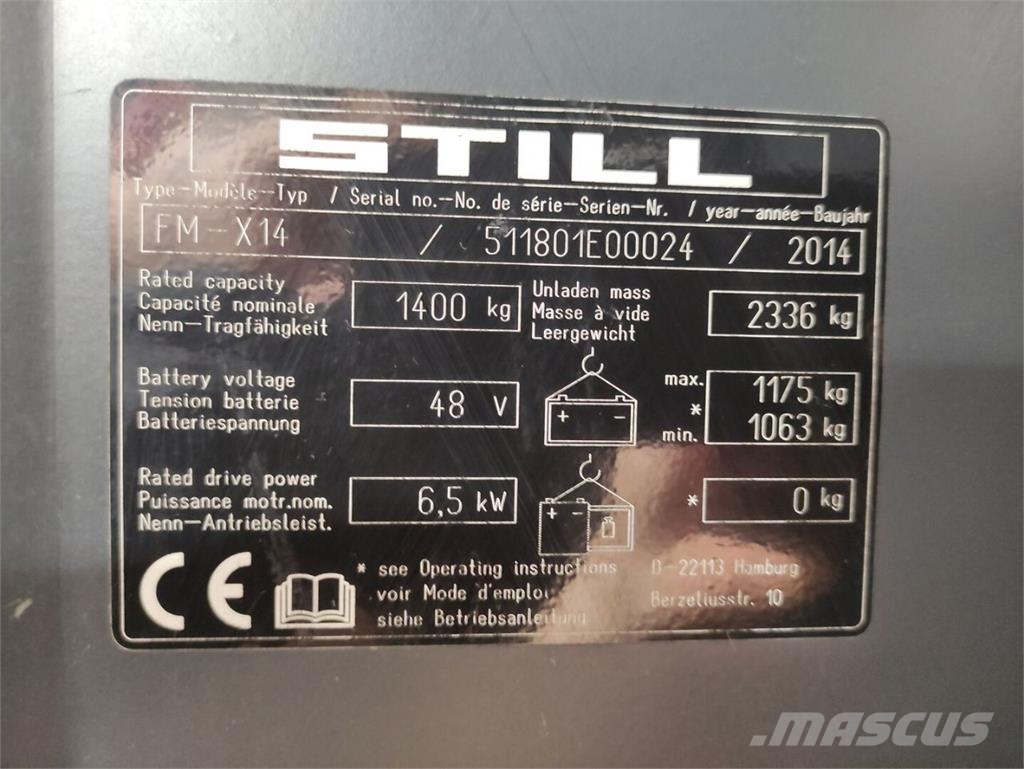 Still FM-X14 Schubmaststapler