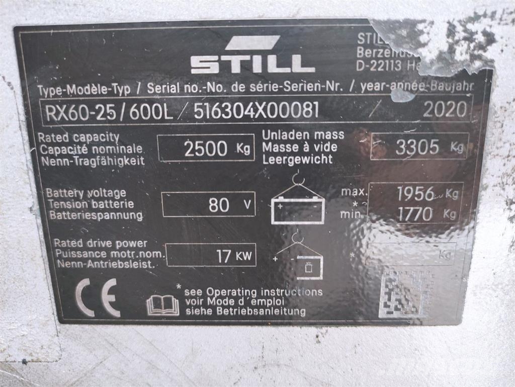 Still RX60-25/600L / NEU LACKIERT Electric forklifts