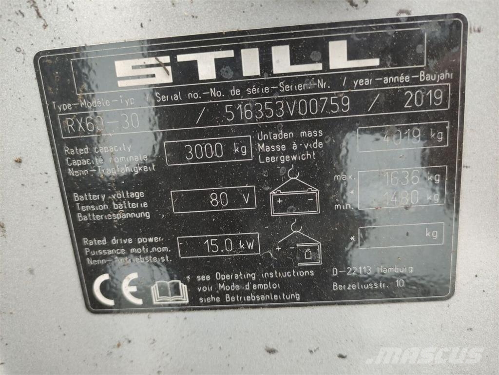 Still RX60-30 Električni viličarji