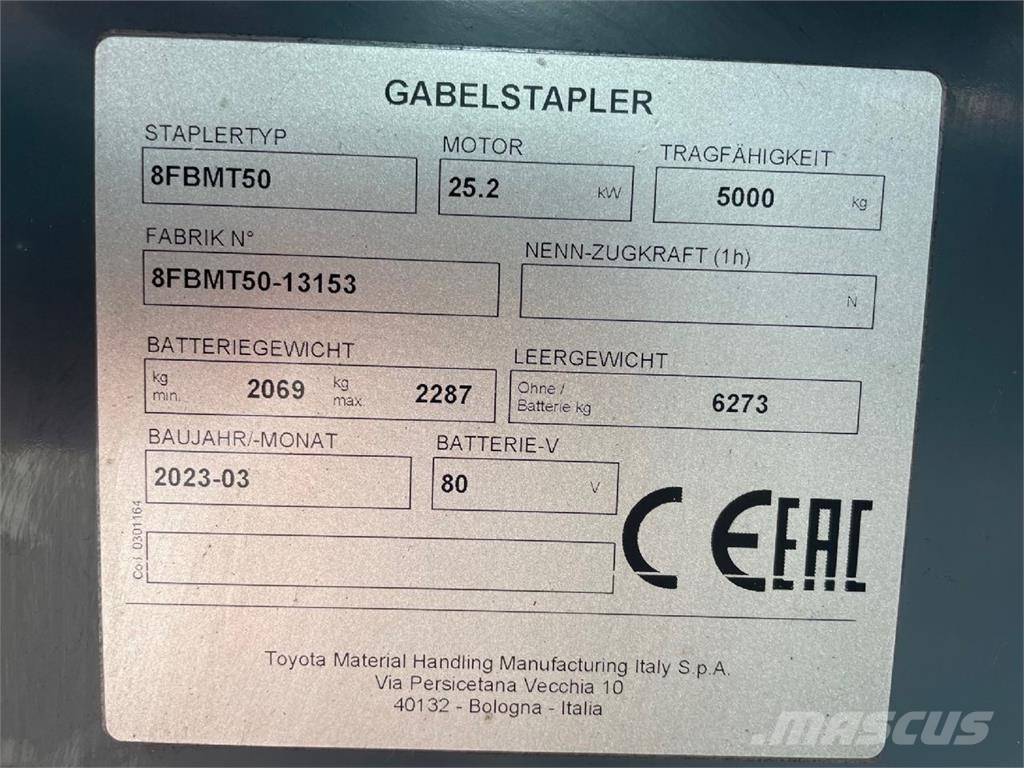 Toyota 8FBMT50 Električni viljuškari