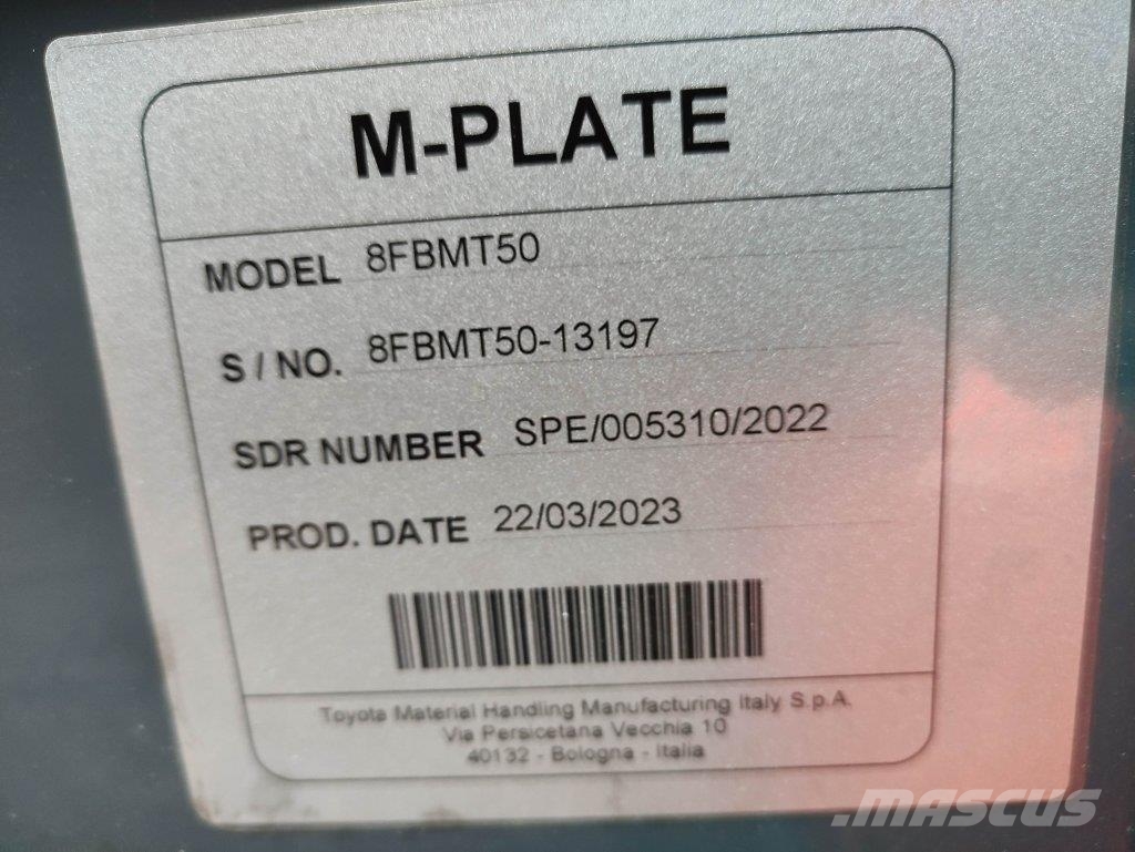Toyota 8FBMT50 Ηλεκτρικά περονοφόρα ανυψωτικά κλαρκ